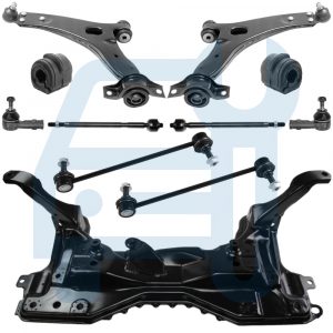 FORD FOCUS I 98-04 KIT BERCEAU MOTEUR TRIANGLE BRAS DE SUSPENSION AVANT COMPLET