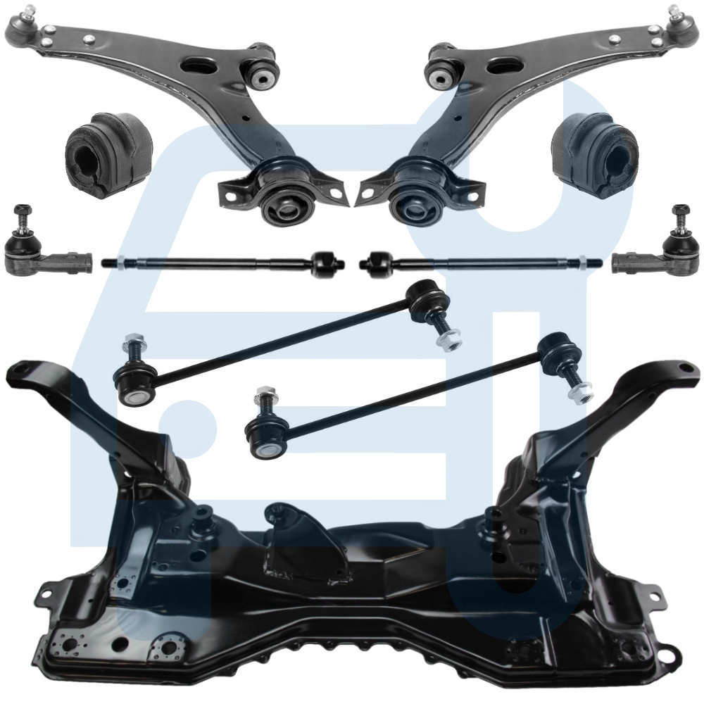 FORD FOCUS I 98-04 KIT BERCEAU MOTEUR TRIANGLE BRAS DE SUSPENSION AVANT COMPLET