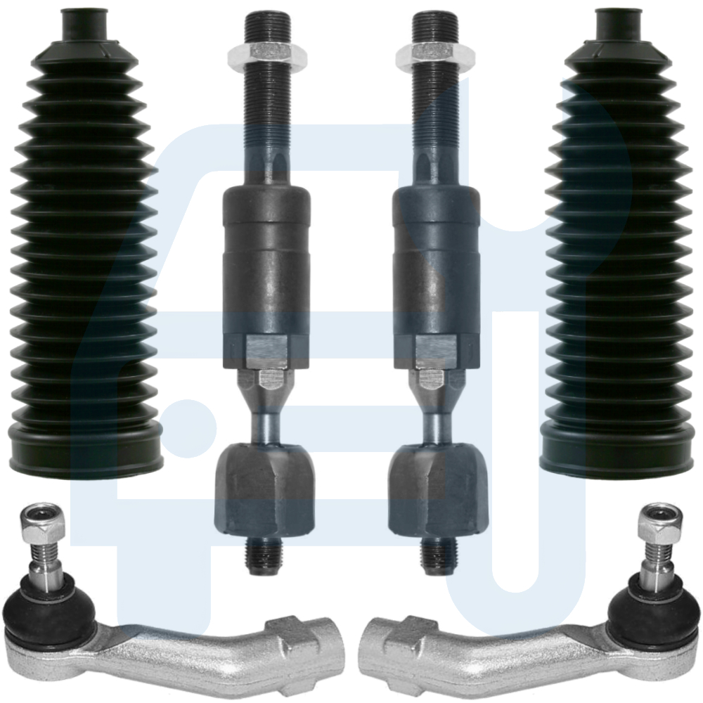 Kit Rotules de Direction Soufflet Essieu Avant 6 Pièces pour Alfa Romeo 159