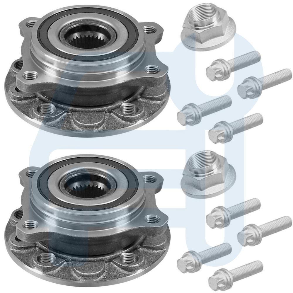 Kit Moyeu Roulement de Roue Essieu Avant 2 Pièces pour Alfa Romeo Brera