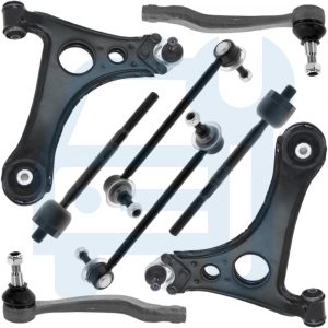 Kit Triangle Bras de Suspension Avant 8 Pièces pour Mercedes Classe A W168
