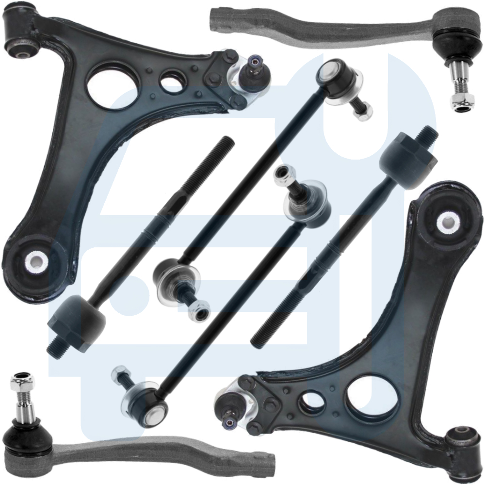 Kit Triangle Bras de Suspension Avant 8 Pièces pour Mercedes Classe A W168