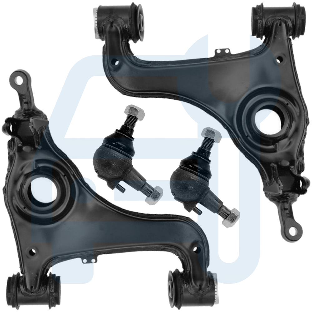 Kit Triangle Bras de Suspension Avant 4 Pièces pour Mercedes Classe E W210 S210