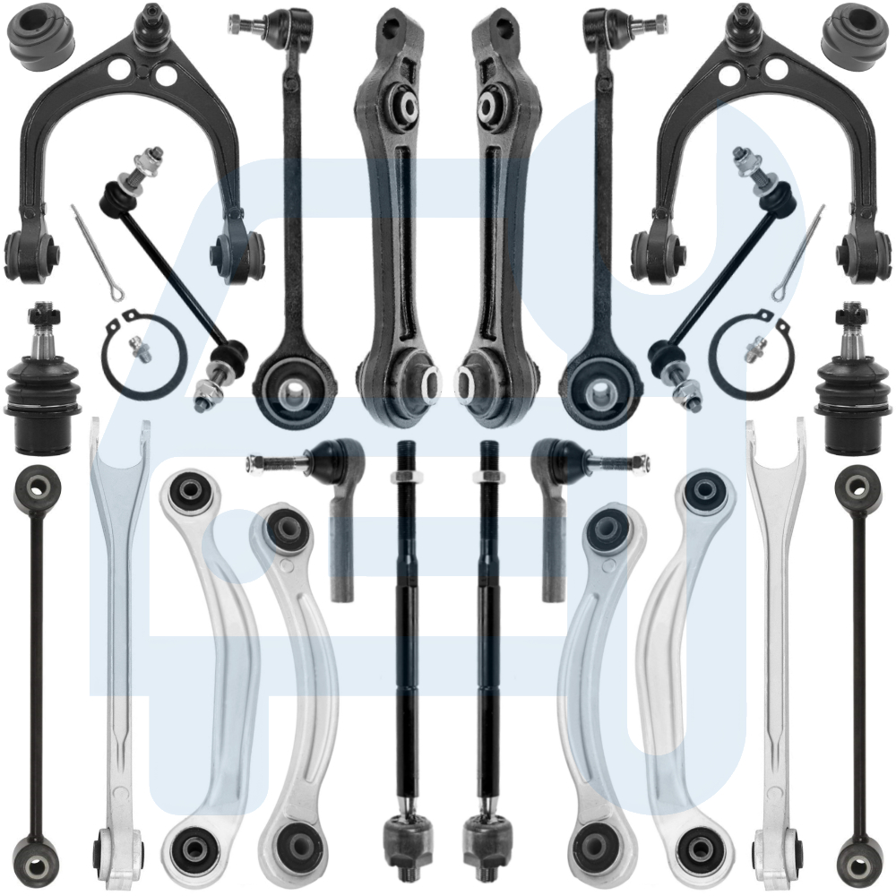 Kit Triangle Bras de Suspension Essieu Avant & Arrière 24 Pièces pour Chrysler 300C