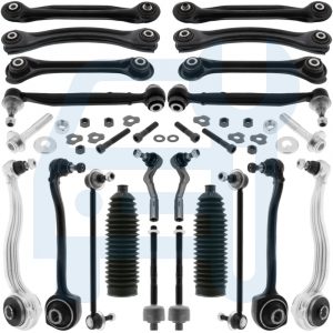 Kit Triangle Bras de Suspension Avant & Arrière 21 Pièces pour Mercedes Classe C W203 S203