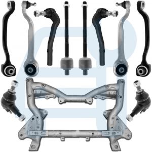 Plot de Berceau Moteur & Bras de Suspension Avant 11 Pièces pour Mercedes Classe E W212 S212 CLS C218