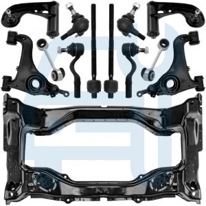 Plot de Berceau Moteur & Bras de Suspension Avant 12 Pièces pour Mercedes Classe E W210 S210