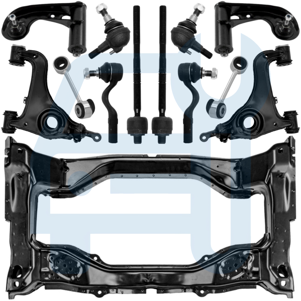 Plot de Berceau Moteur & Bras de Suspension Avant 12 Pièces pour Mercedes Classe E W210 S210
