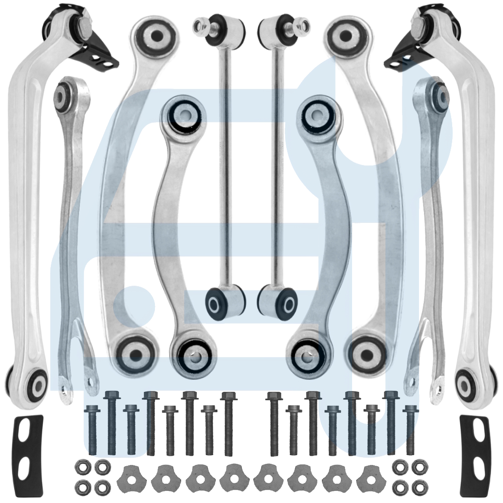 Kit Triangle Bras de Suspension Arrière 12 Pièces pour Mercedes Classe E W211 S211