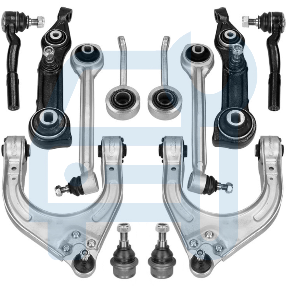 Kit Triangle Bras de Suspension Avant 12 Pièces pour Mercedes Classe E W211 S211 CLS C219