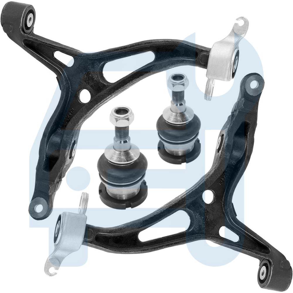 Kit Triangle Bras de Suspension Avant Inférieur 4 Pièces pour Mercedes ML W164 GL X164