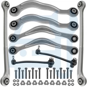 Kit Triangle Bras de Suspension Arrière 9 Pièces pour Mercedes Classe S W220