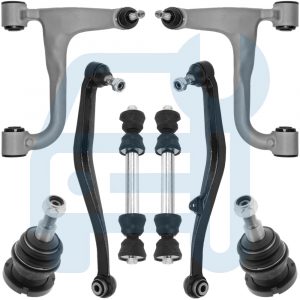Kit Triangle Bras de Suspension Arrière 8 Pièces pour Mercedes ML W163