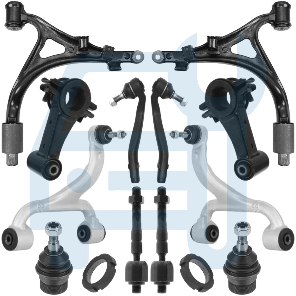 Kit Triangle Bras de Suspension Avant 12 Pièces pour Mercedes ML W163