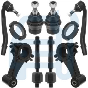 Kit Rotule de Direction Biellette Barre Stabilisatrice 8 Pièces Avant pour Mercedes ML W163