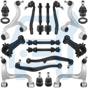 Kit Triangle Bras de Suspension Avant & Arrière 18 Pièces pour Mercedes ML W163