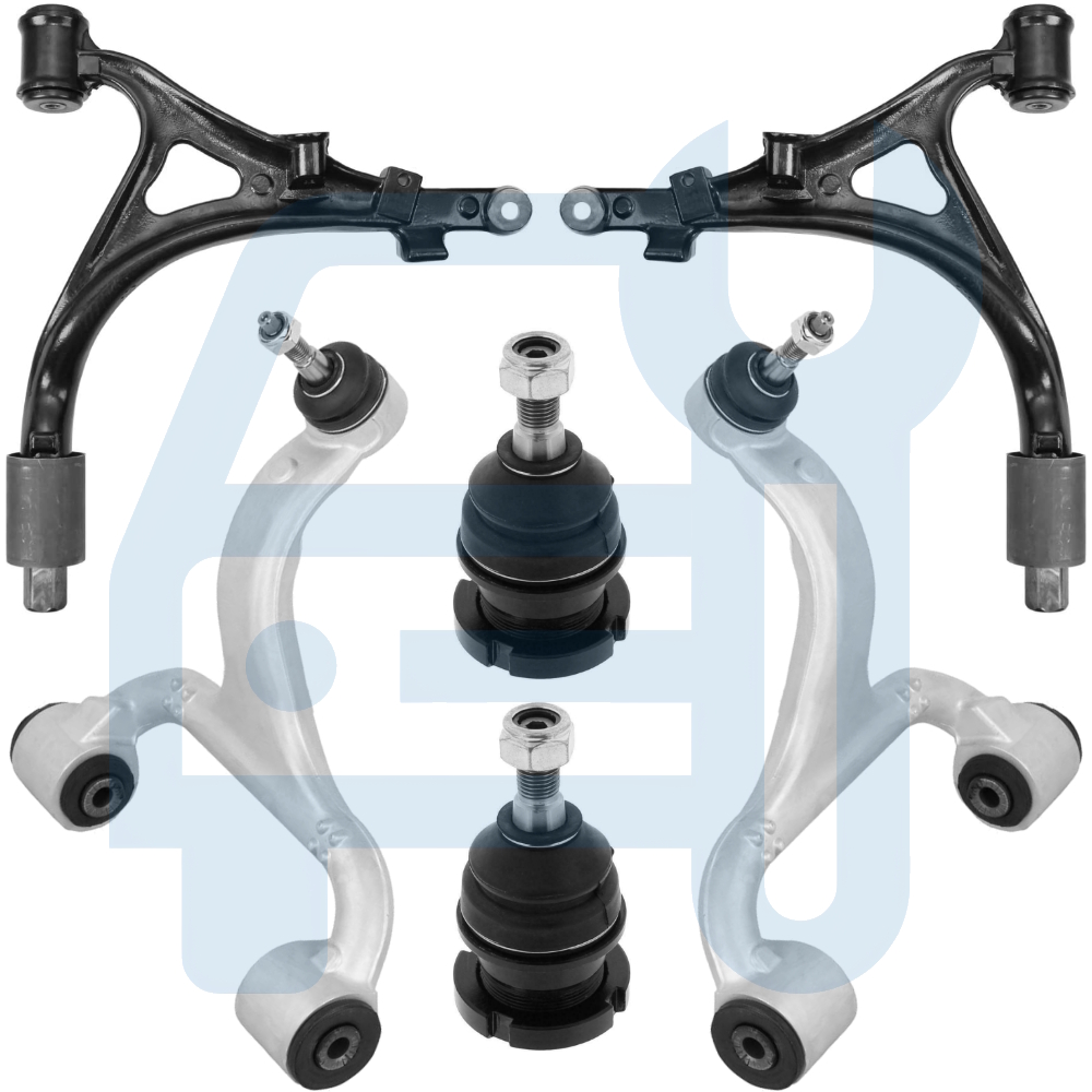 Kit Triangle Bras de Suspension Avant 6 Pièces pour Mercedes ML W163