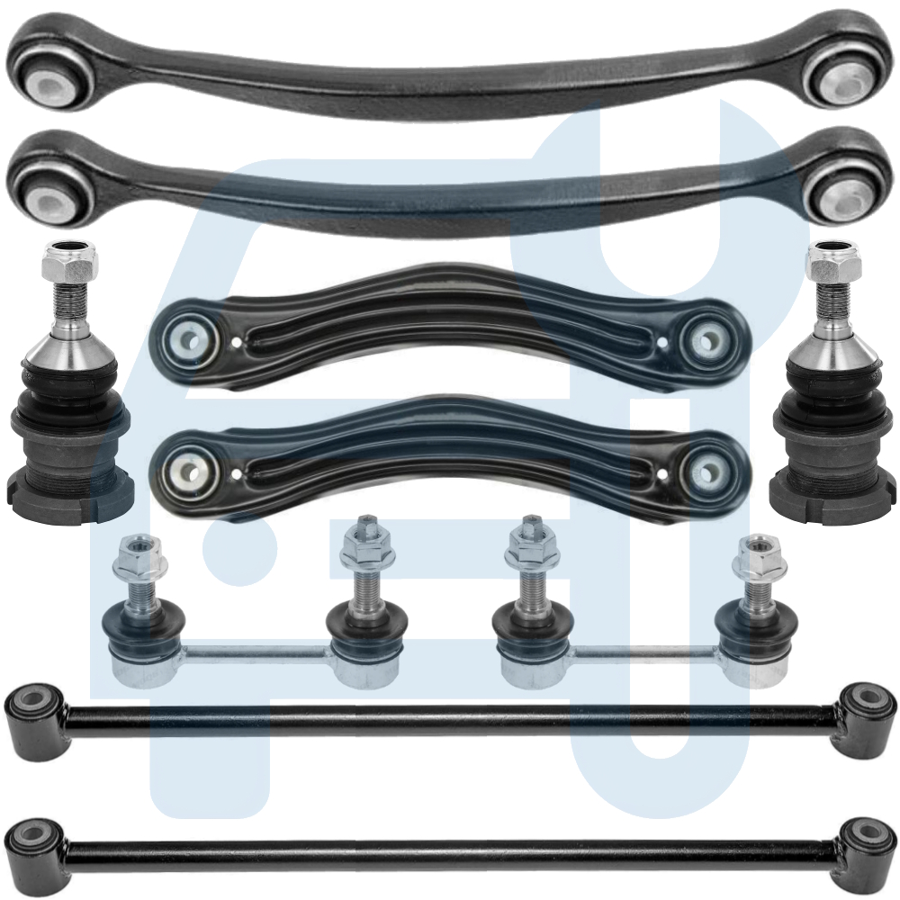 Kit Triangle Bras de Suspension Arrière 10 Pièces pour Mercedes ML W164 GL X164