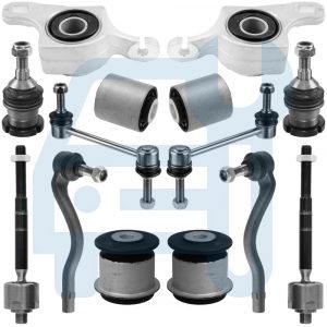 Kit Réparation Silent Bloc Rotules Essieu Avant 14 Pièces pour Mercedes ML W164 GL X164