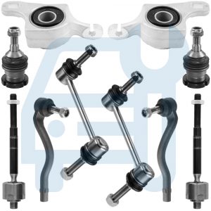 Kit Réparation Silent Bloc Rotules Essieu Avant 10 Pièces pour Mercedes ML W164 GL X164