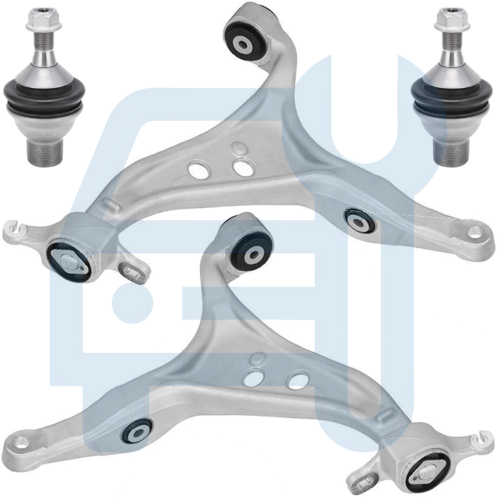 Kit Triangle Bras de Suspension Avant Inférieur 4 Pièces pour Mercedes ML GLE W166 GL GLS X166