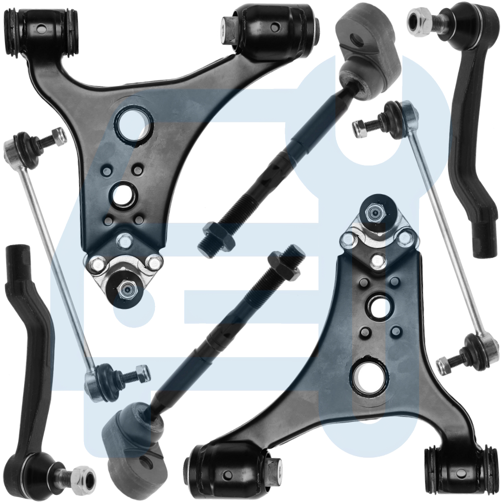 Kit Triangle Bras de Suspension Avant 8 Pièces pour Mercedes Classe A W169