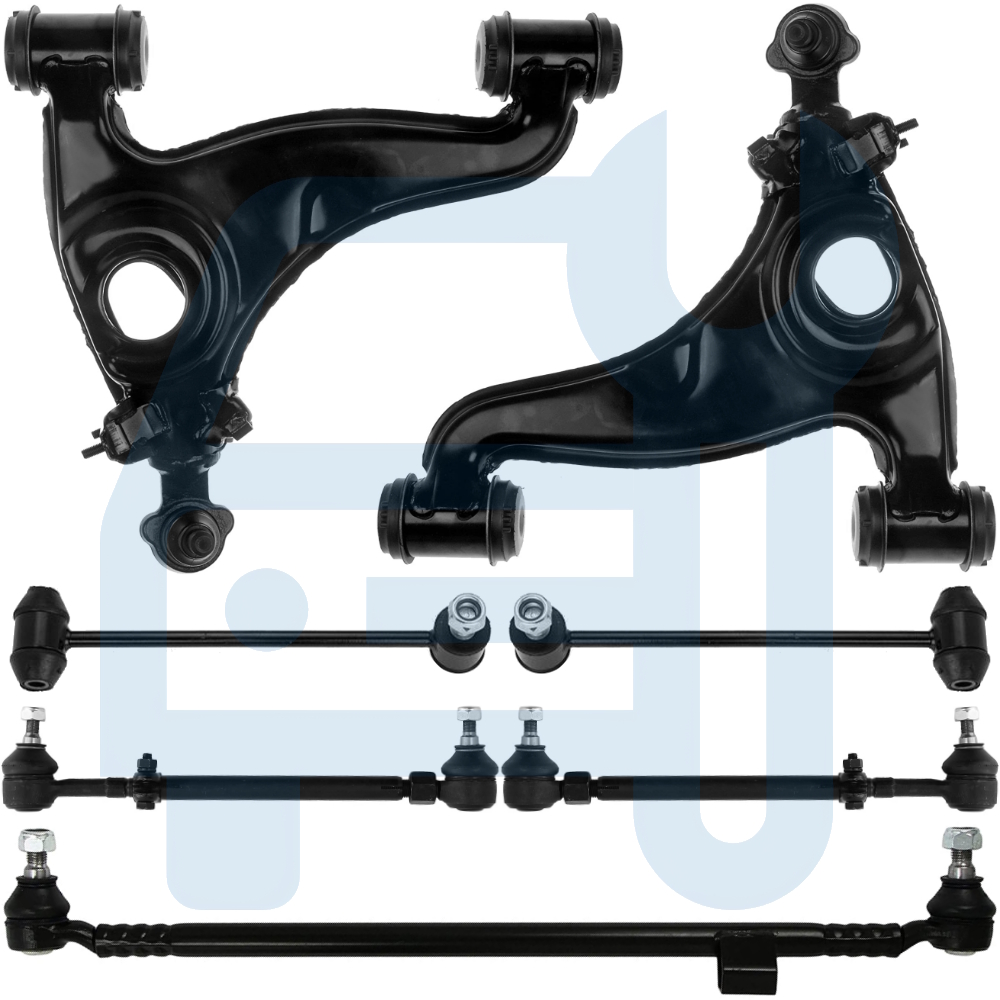 Kit Triangle Bras de Suspension Avant 6 Pièces pour Mercedes Classe E W124 S124