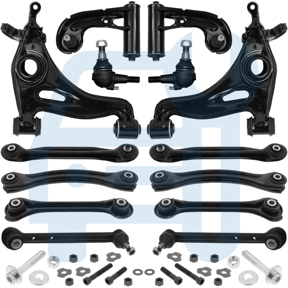 Kit Triangle Bras de Suspension Avant & Arrière 15 Pièces pour Mercedes SLK R170