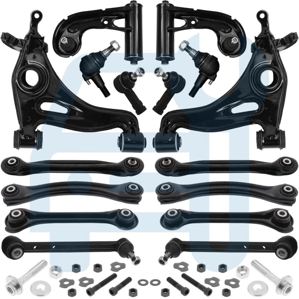 Kit Triangle Bras de Suspension Avant & Arrière 17 Pièces pour Mercedes SLK R170