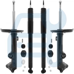 Kit Amortisseurs Gaz Avant & Arrière 4 Pièces pour Mercedes Classe C W203 S203 CL203