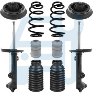 Kit Amortisseurs Gaz Coupelles Ressorts Avant pour Mercedes Classe C W203 S203 CL203