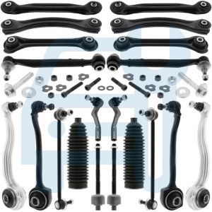 Kit Triangle Bras de Suspension Avant & Arrière 21 Pièces pour Mercedes CLK W209 A209 C209