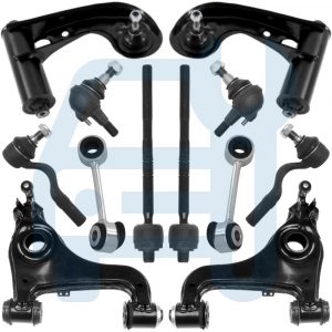 Kit Triangle Bras de Suspension Avant 12 Pièces pour Mercedes Classe E W210 S210