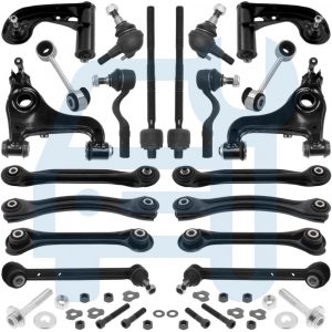Kit Triangle Bras de Suspension Avant & Arrière 21 Pièces pour Mercedes Classe E W210 S210