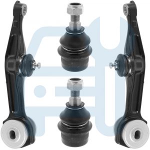 Kit Triangle Bras de Suspension Avant 4 Pièces pour Mercedes Classe S W220 ABC