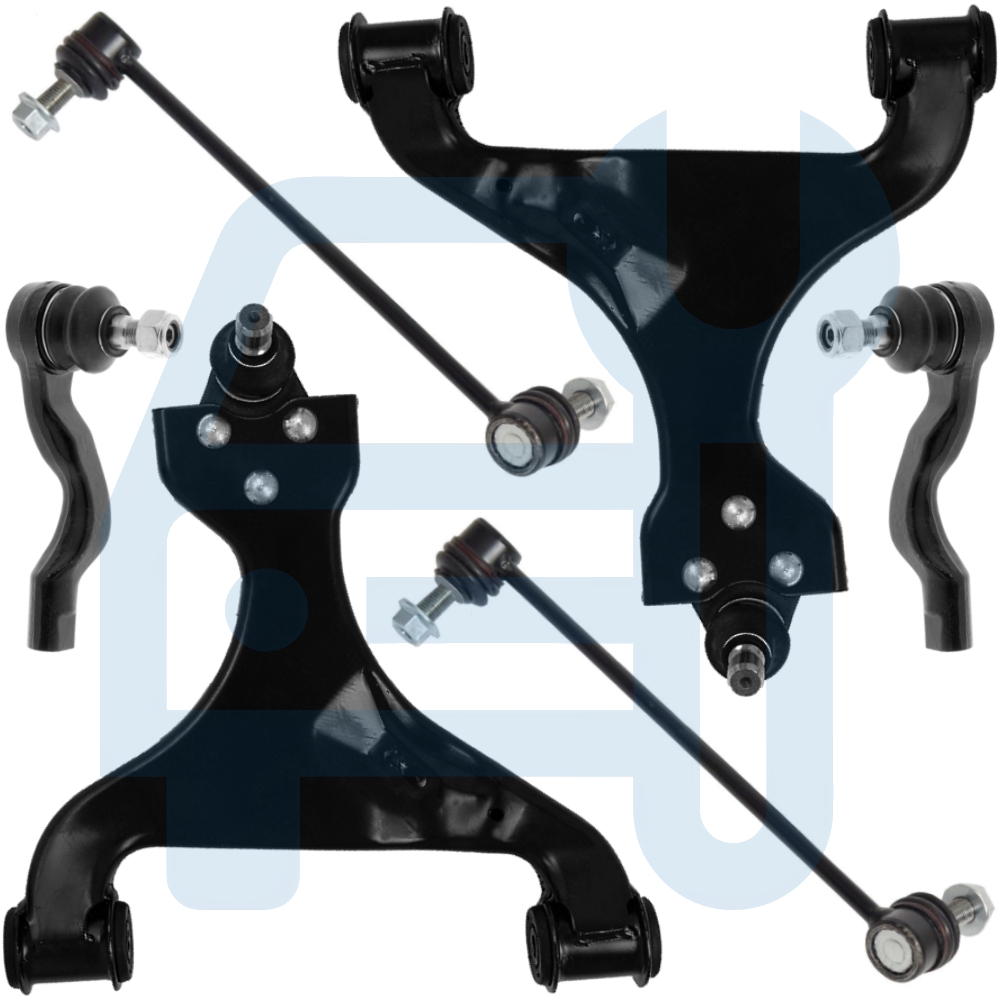 Kit Triangle Bras de Suspension Avant 6 Pièces pour Mercedes Vito Viano W639