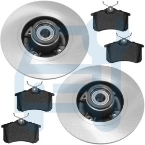 DISQUE DE FREIN AVEC ROULEMENT Ø 240MM PLAQUETTES RENAULT CLIO 3 III MEGANE 2 II