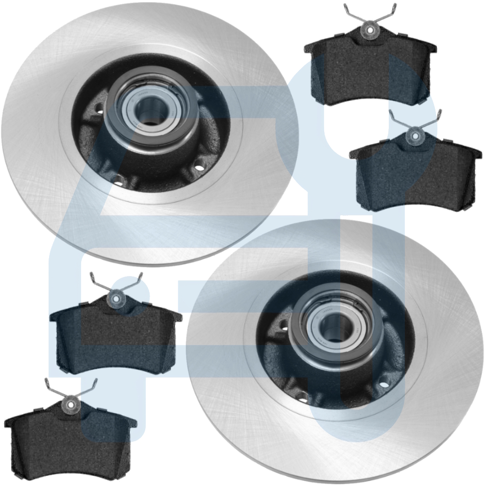 DISQUE DE FREIN AVEC ROULEMENT Ø 240MM PLAQUETTES RENAULT CLIO 3 III MEGANE 2 II