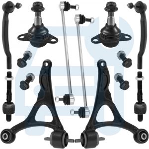 Kit Triangle Bras de Suspension Avant Inférieur 10 Pièces pour Volvo XC90 I