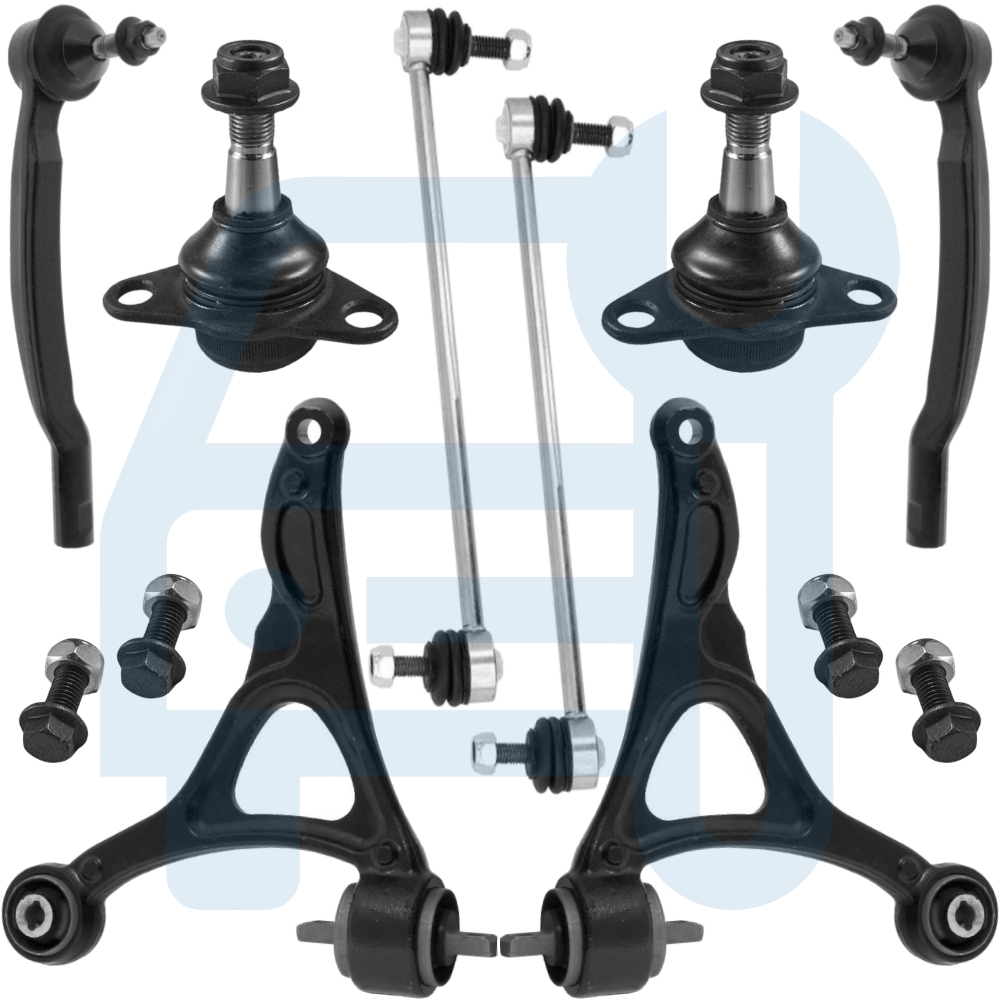 Kit Triangle Bras de Suspension Avant Inférieur 8 Pièces pour Volvo XC90 I